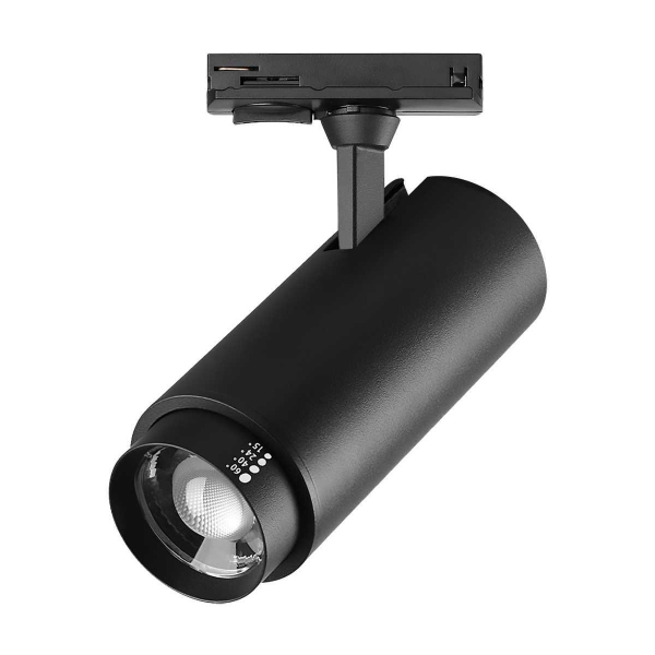 Светильник светодиодный трековый профессиональный с выбором мощности, цветовой температуры и угла освещения д/трековых систем BARRA Fuoco P+CCT L