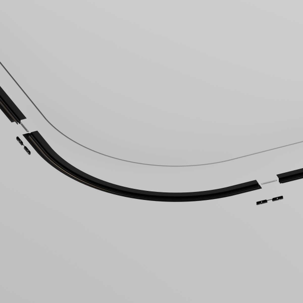 Коннектор радиусный Maytoni Technical Accessories for tracks Levity TRA184-R900-12B