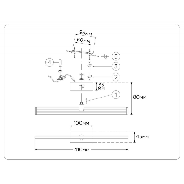 Настенный светильник Ambrella Light COMFORT FL6114