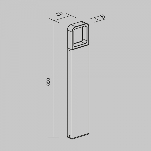Уличный светодиодный светильник Maytoni Track O461FL-L7GF3K1