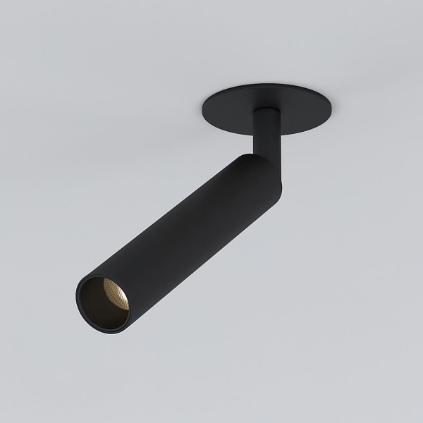 Встраиваемый светодиодный спот Elektrostandard Diffe 25027/Led черный a058215