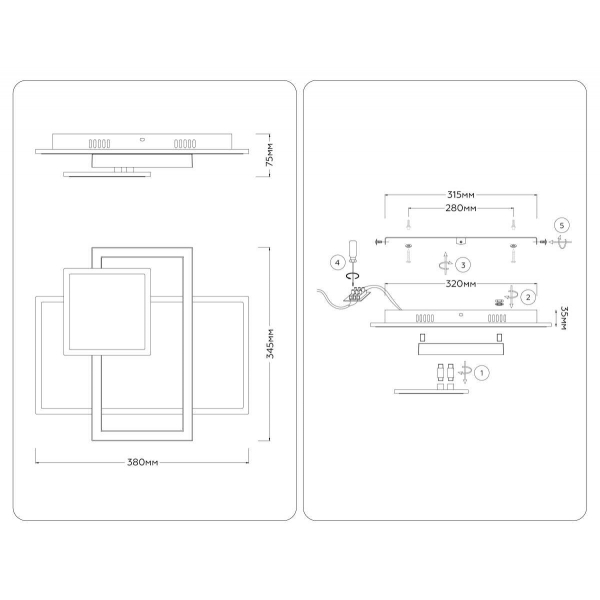 Люстра Ambrella Light ACRYLICA FA1022