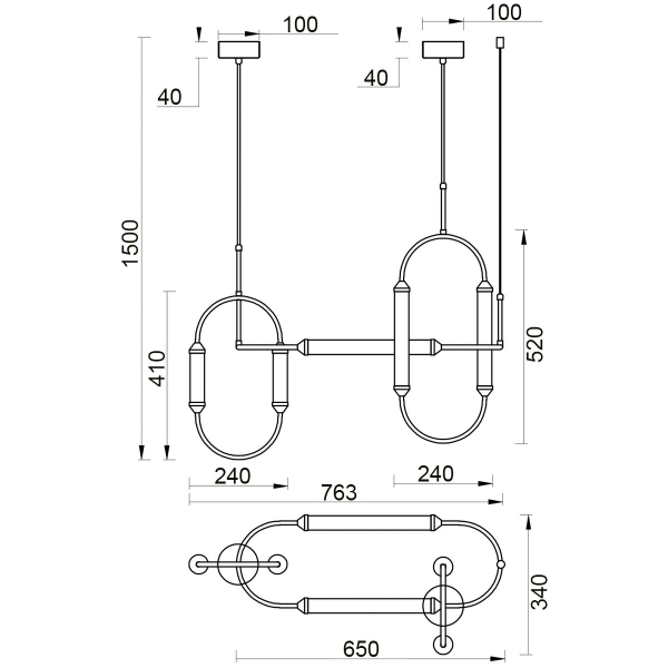 Подвесной светильник Vele Luce Capsula VL7294P03