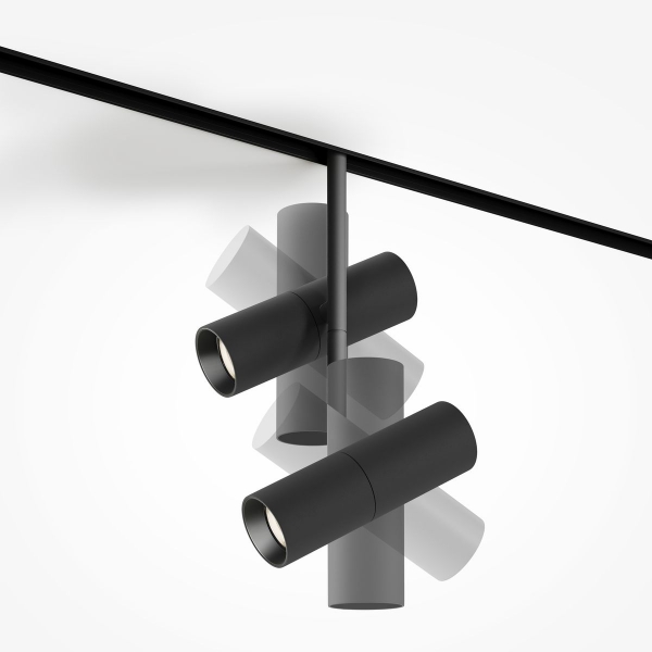 Трековый светодиодный светильник Maytoni Technical Magnetic Exility Elti Duo TR005-2-2X12W4K-B