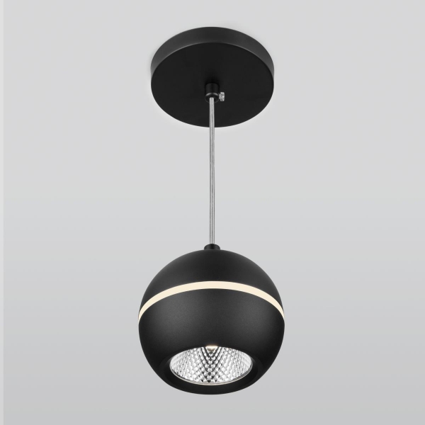 Подвесной светодиодный светильник Elektrostandard DLS023 9W 4200K черный a047775