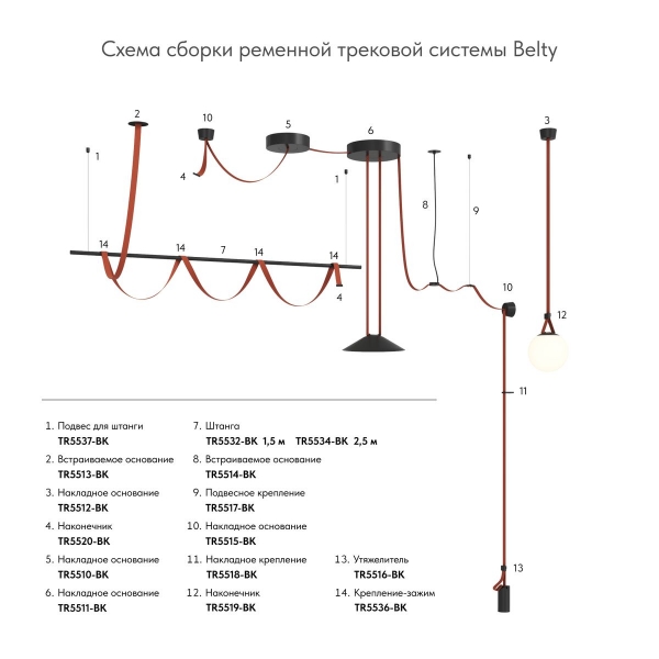 Шинопровод Denkirs Belty Base TR5500-DB
