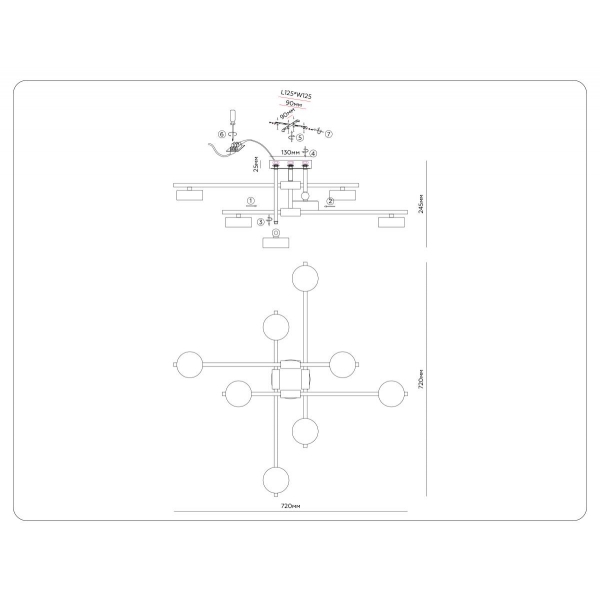 Люстра Ambrella Light COMFORT FL51751
