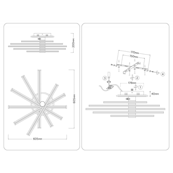 Люстра Ambrella Light COMFORT FL6232