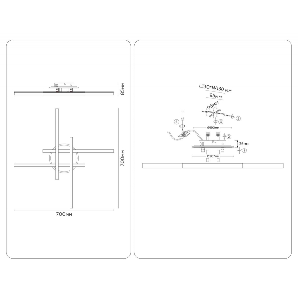 Люстра Ambrella Light COMFORT FL6282