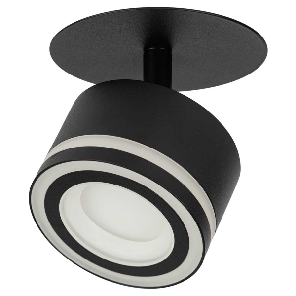 Светильник встраиваемый ЭРА DK114 BK под лампу GX53 поворотный черный Б0059790