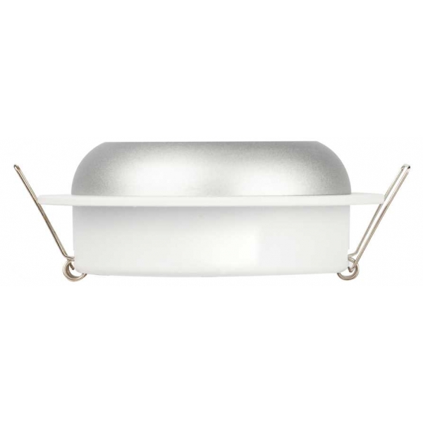 Светильник встраиваемый ЭРА KL111 WH/SL под лампу GX53 белый/серебро матовый Б0061539