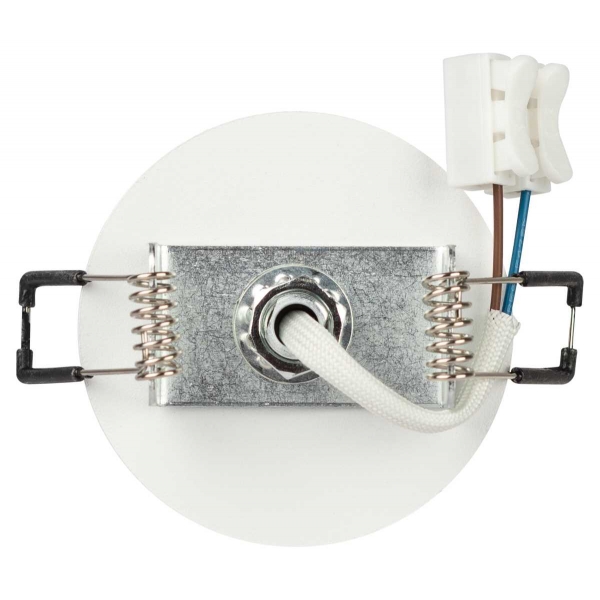 Светильник встраиваемый алюминиевый ЭРА KL106 WH/SL под лампу MR16 GU10 белый/серебро матовый Б0061634