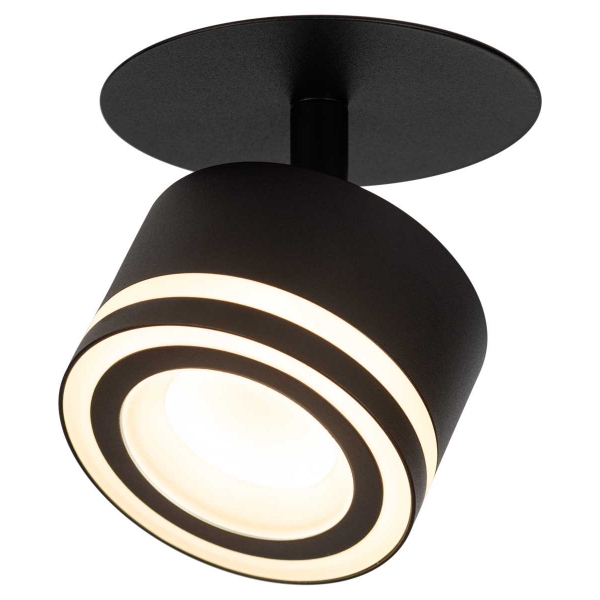 Светильник встраиваемый ЭРА DK114 BK под лампу GX53 поворотный черный Б0059790