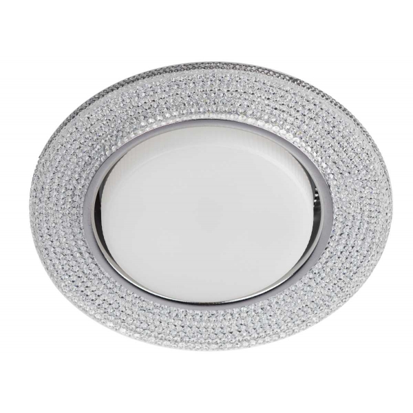 Светильник встраиваемый cо светодиодной подсветкой ЭРА DK LD53 WH под лампу GX53 белый Б0057475