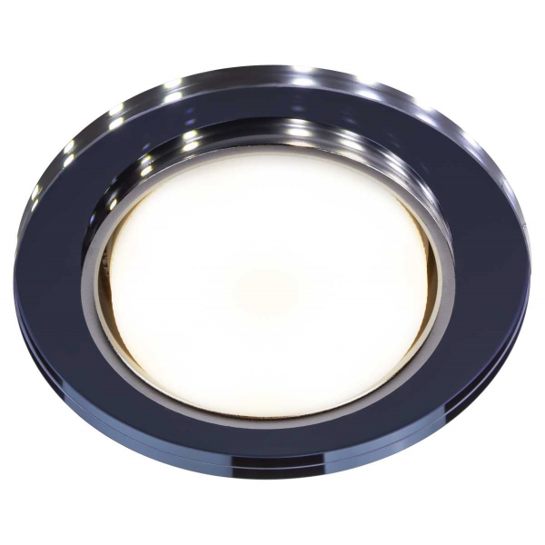 Светильник встраиваемый cо светодиодной подсветкой ЭРА DK LD51 BK под лампу GX53 черный Б0057468