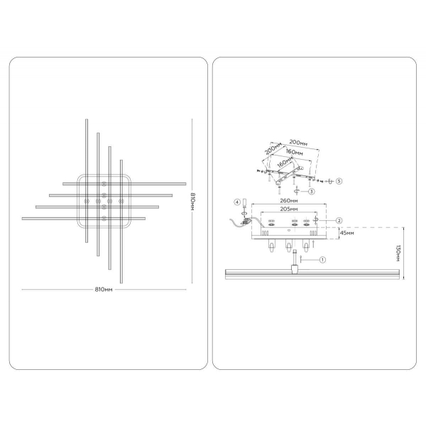 Люстра Ambrella Light COMFORT FL6262