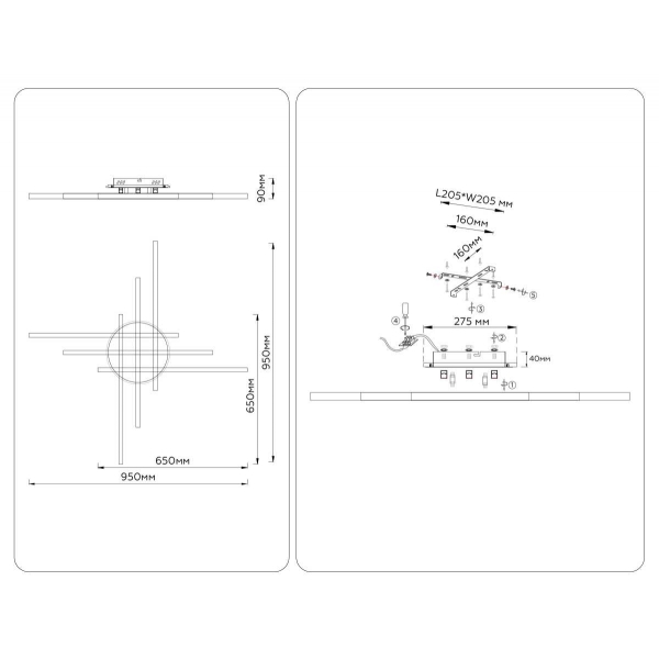 Люстра Ambrella Light COMFORT FL6286