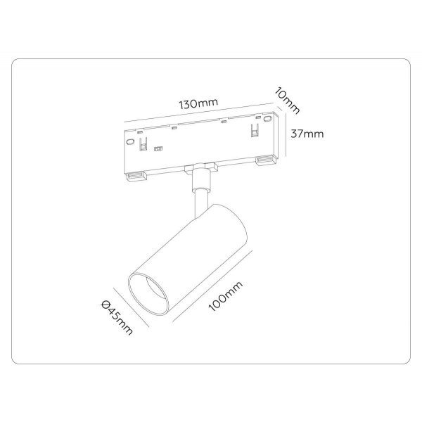 Трековый акцентный светильник Ambrella Light TRACK SYSTEM GL2305