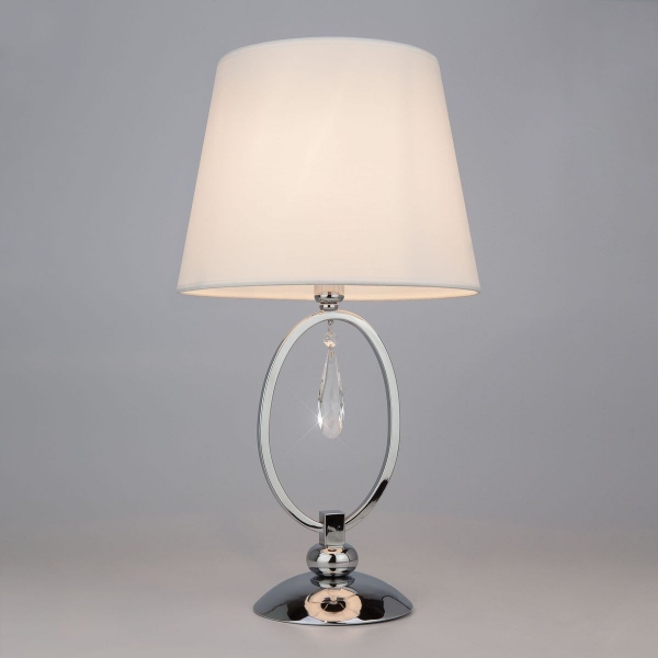 Настольная лампа Eurosvet 01055/1 хром/прозрачный хрусталь Strotskis
