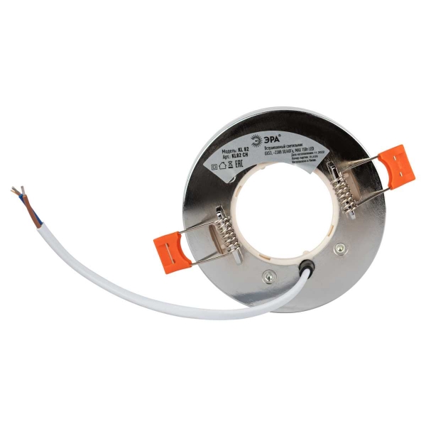 Светильник встраиваемый ЭРА KL82 CH под лампу GX53 хром Б0058401
