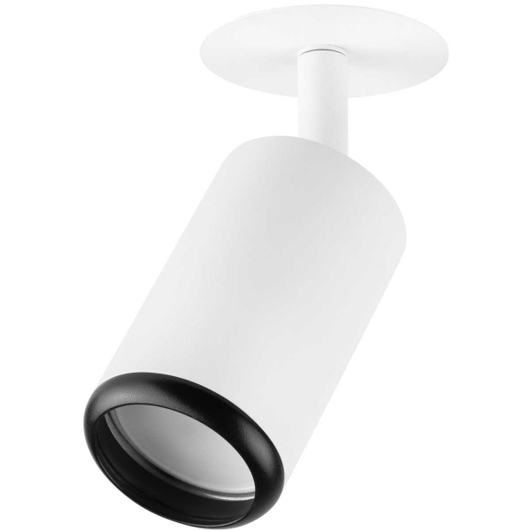 Светильник встраиваемый алюминиевый ЭРА KL106 WH/BK под лампу MR16 GU10 белый/черный матовый Б0061628