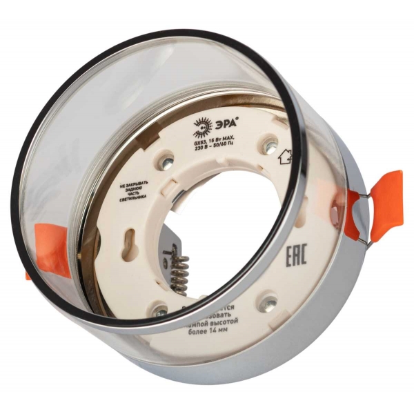 Светильник встраиваемый ЭРА KL82 CH под лампу GX53 хром Б0058401