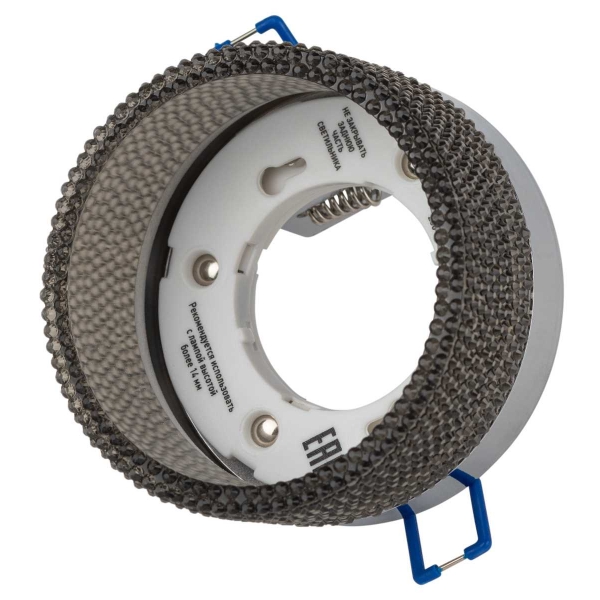 Светильник встраиваемый ЭРА DK97 CH/BK под лампу GX53 хром/черный Б0057462