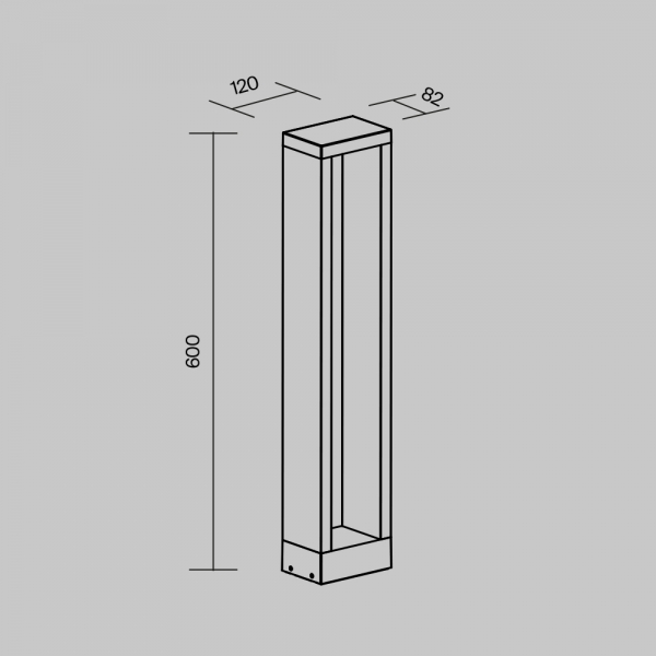 Уличный светодиодный светильник Maytoni Goll O462FL-L10GF3K