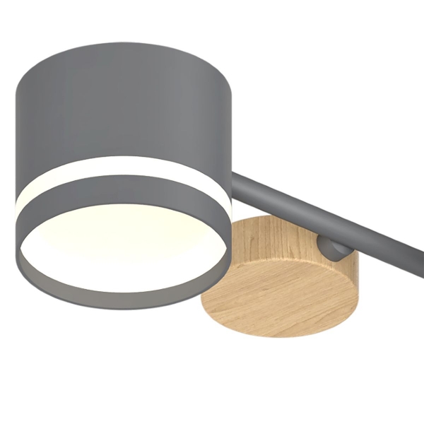 Потолочная люстра Reluce 68730-0.3-06 GX53 GREY+WOOD