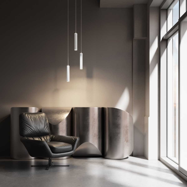 Подвесной светодиодный светильник Elektrostandard DLR035 12W 4200K белый матовый a043959