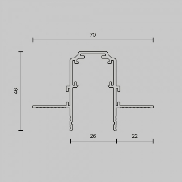 Шинопровод Maytoni Technical Magnetic track system Exility TRX034-423.12B