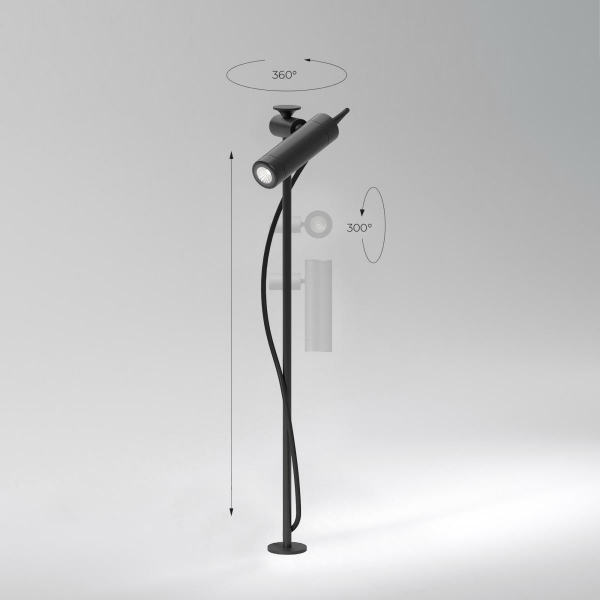 Садово-парковый светильник Elektrostandard Covert 35173/S черный a066694