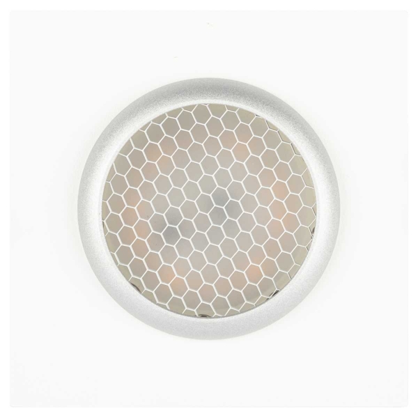 Светильник встраиваемый алюминиевый ЭРА KL110 WH/SL под лампу MR16 GU5.3 белый/серебро матовый Б0061532