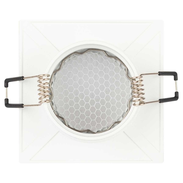 Светильник встраиваемый алюминиевый ЭРА KL110 WH/SL под лампу MR16 GU5.3 белый/серебро матовый Б0061532