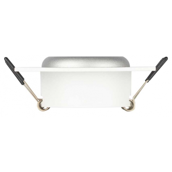 Светильник встраиваемый алюминиевый ЭРА KL110 WH/SL под лампу MR16 GU5.3 белый/серебро матовый Б0061532