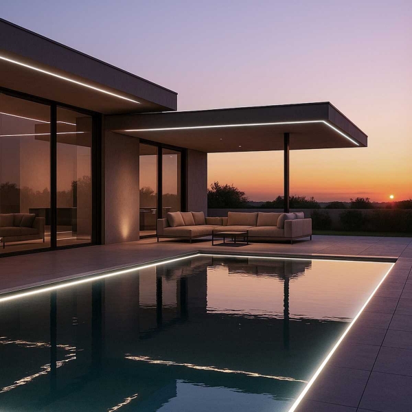 Лента светодиодная 5м 480Led 14W IP68 6500K холодный белый (COB 24V 480Led 14W IP68) Elektrostandard a070532