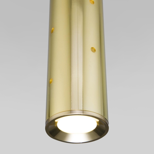 Подвесной светодиодный светильник Elektrostandard Bong 50214/1 Led золото a055667