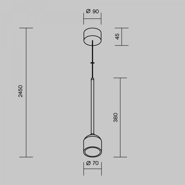 Подвесной светильник Maytoni Outdoor O491PL-L8W3K