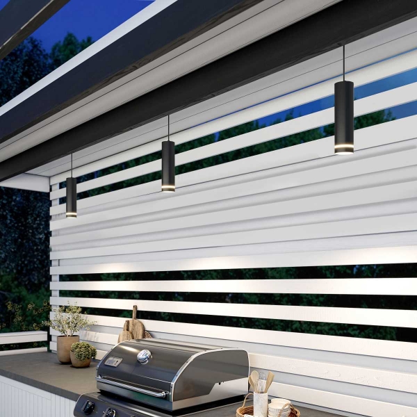 Уличный подвесной светодиодный светильник Elektrostandard DLR023 35084/H черный a061364