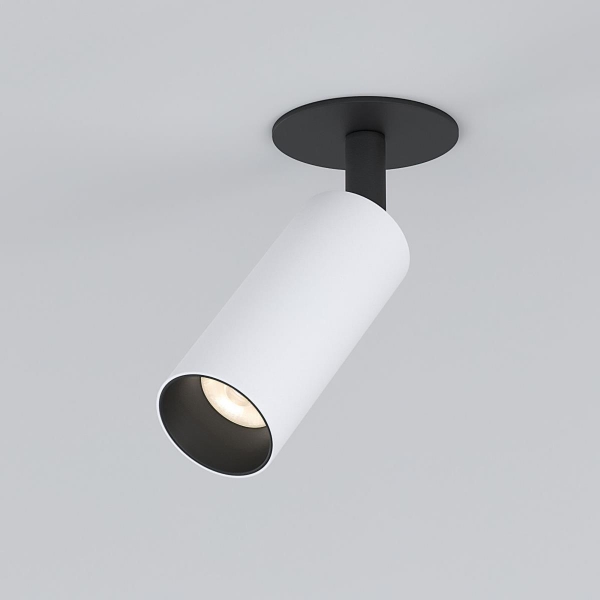Встраиваемый светодиодный спот Elektrostandard Diffe 25039/Led белый/черный a058220