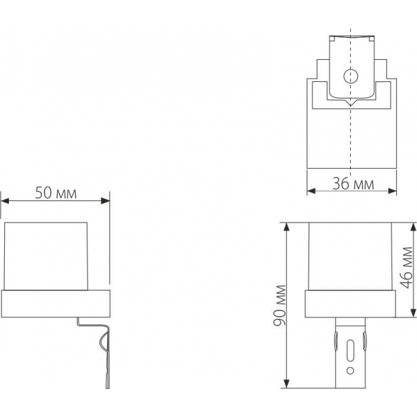 Датчик освещенности Elektrostandard SNS-L-06 1200W IP44 Белый a026126