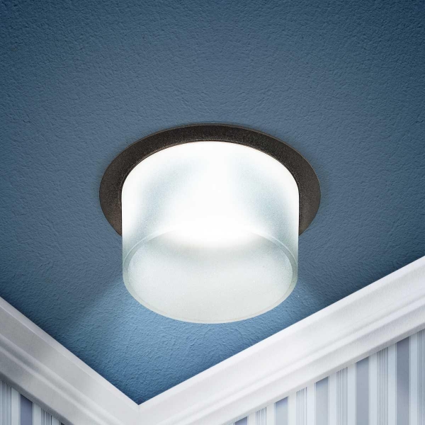 Светильник встраиваемый декоративный ЭРА DK106 BK под лампу MR16 GU5.3 черный Б0058428