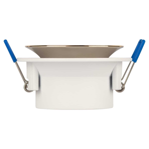 Светильник встраиваемый декоративный ЭРА KL103 WH/GD под лампу MR16 GU5.3 белый/золото Б0056351