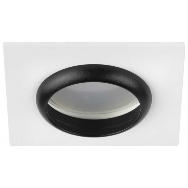 Светильник встраиваемый алюминиевый ЭРА KL110 WH/BK под лампу MR16 GU5.3 белый/черный матовый Б0061531