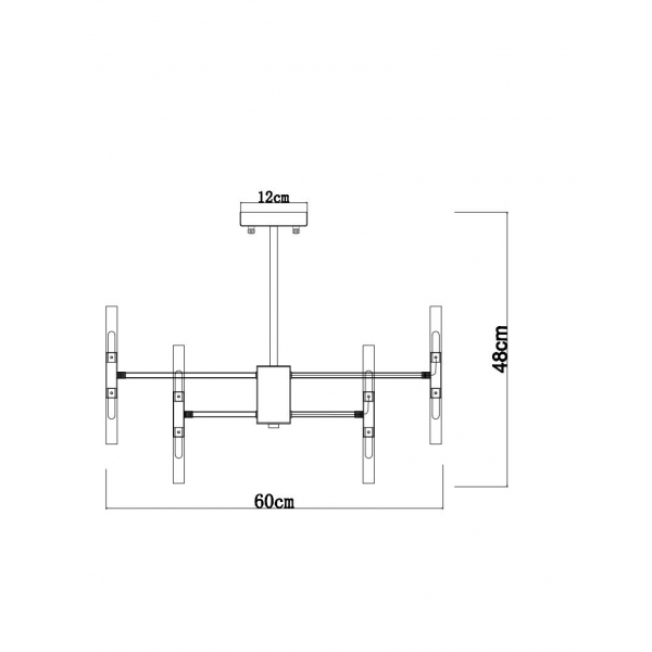Подвесная люстра Arte Lamp Ramona A7410PL-24CC