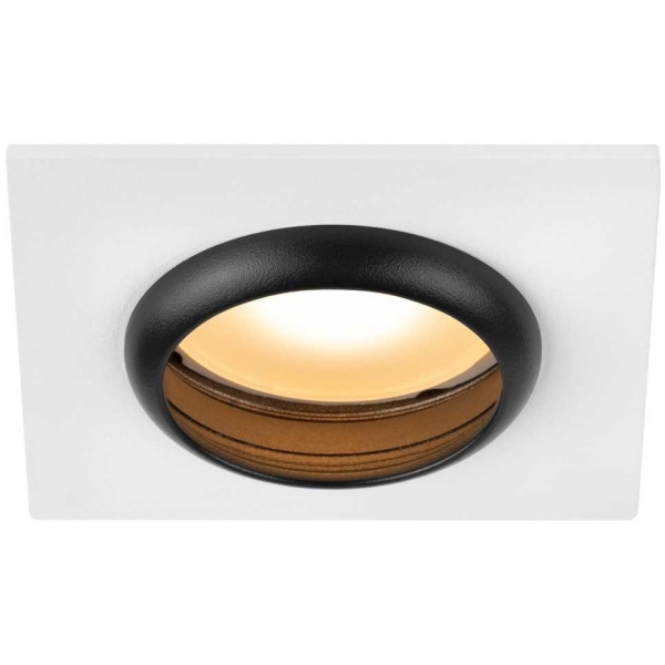 Светильник встраиваемый алюминиевый ЭРА KL110 WH/BK под лампу MR16 GU5.3 белый/черный матовый Б0061531