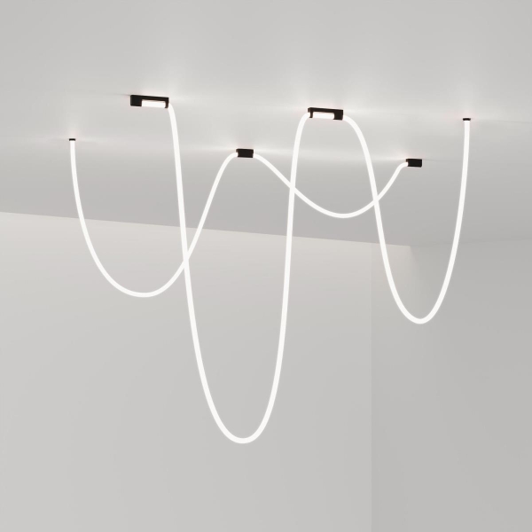 Накладные крепления для круглого гибкого неона Full light черный Elektrostandard a070757