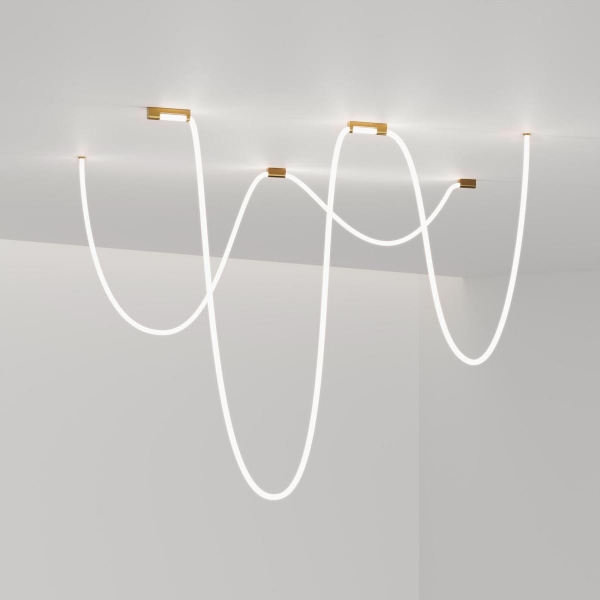 Накладные крепления для круглого гибкого неона латунь Elektrostandard a070762