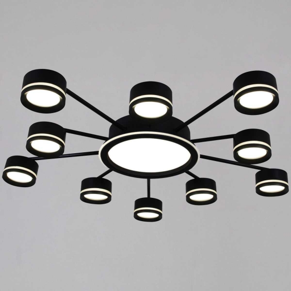 Потолочная люстра Reluce 20590-0.3-5+5+1 Black