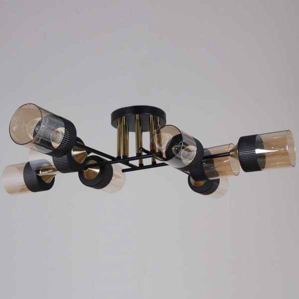 Потолочная люстра Reluce 48460-0.3-08 BK+COPPER